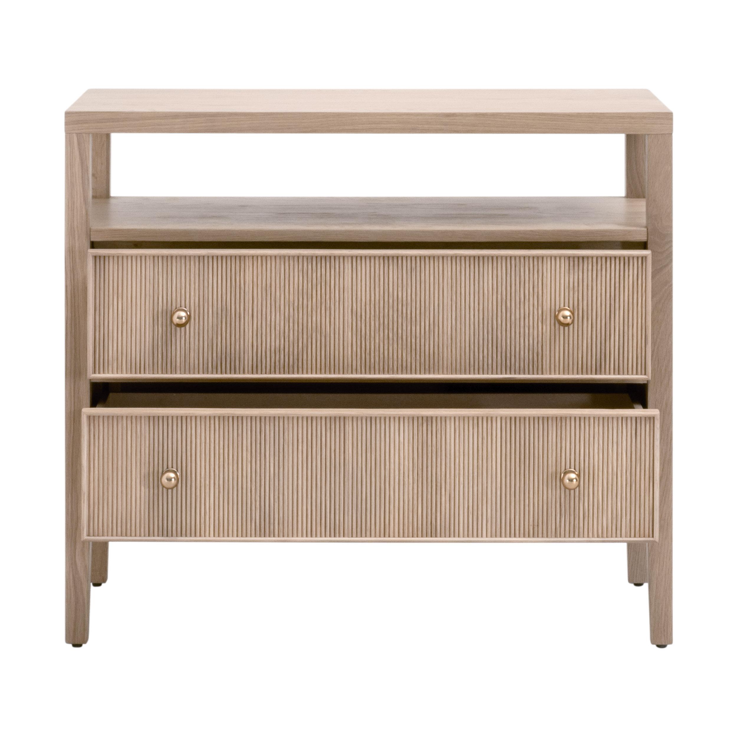 Highland Open Shelf 2-Drawer Nightstand | Essentials For Living